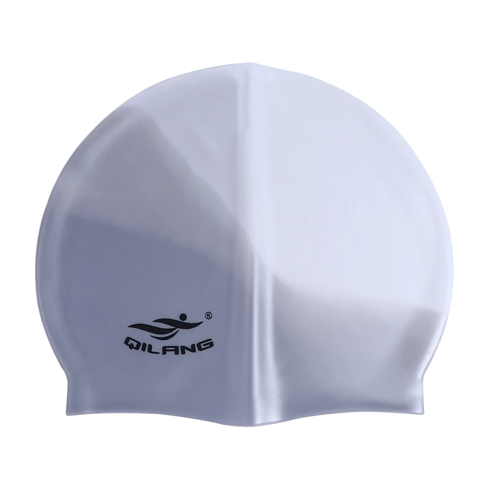 High Elastic Wear-resistant Plus Size Silicone Flexible Colorful Waterproof Swimming Hat Swim Pool Hat Bathing Cap Swimming Cap