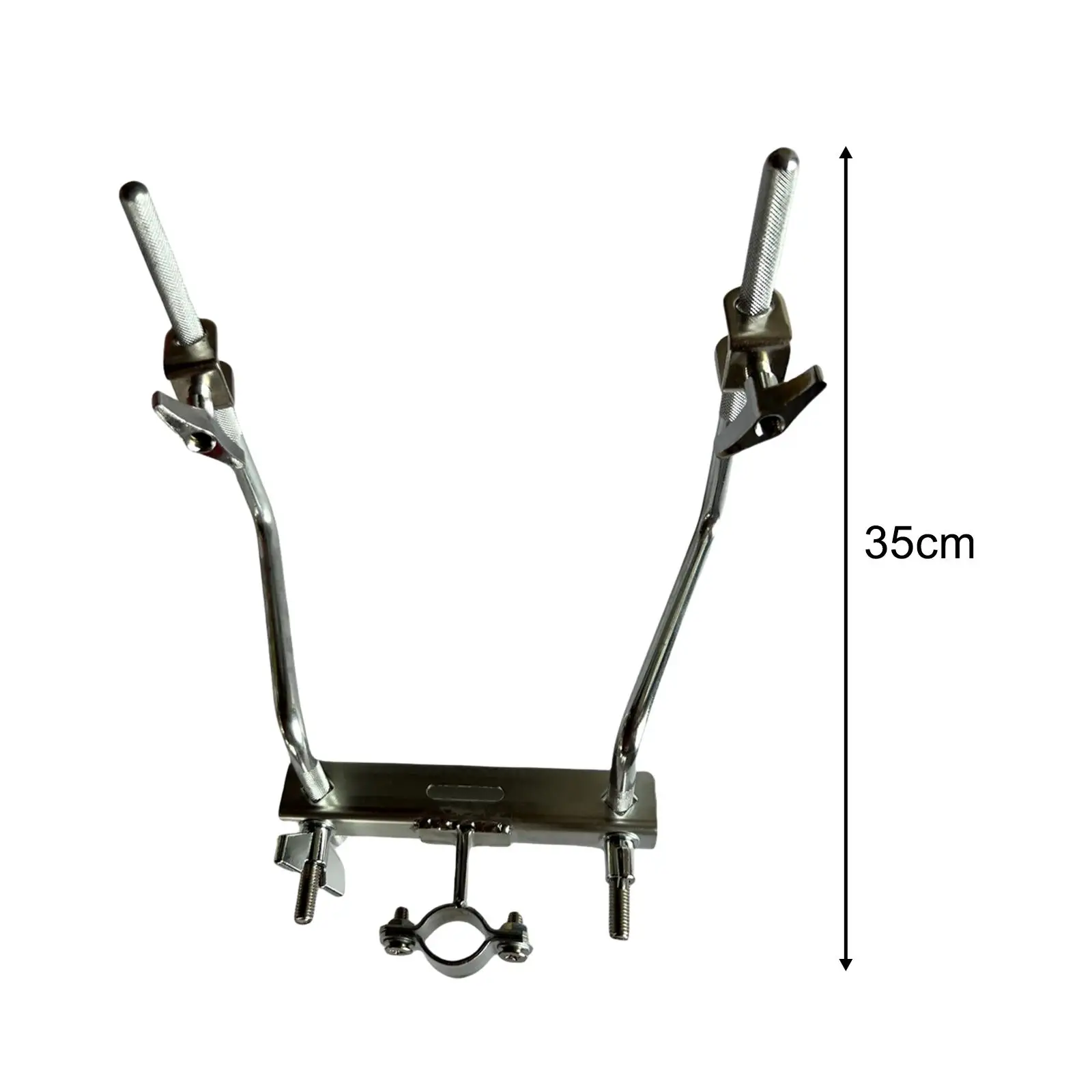 Cowbell Mount Clamp Bracket for Drum Set with Rod Arm and Lock for Tambourine Cymbal Holder