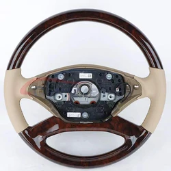 Suitable for Mercedes-Benz W221 S350 steering wheel full carbon fiber S class S450 S550 LED RPM wood