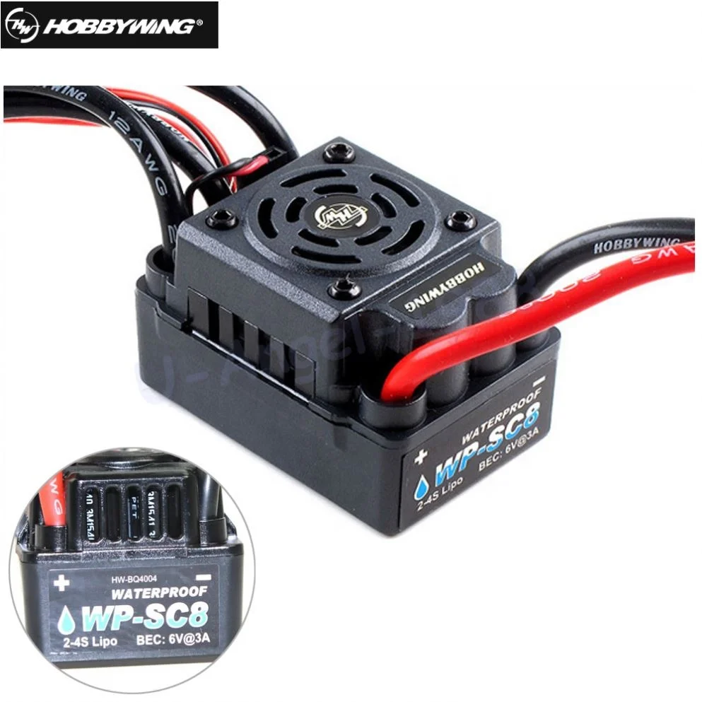 Hobbywing EZRUN WP SC8 à prova d'água 120A sem escova ESC RC Car EZRUN-WP-SC8