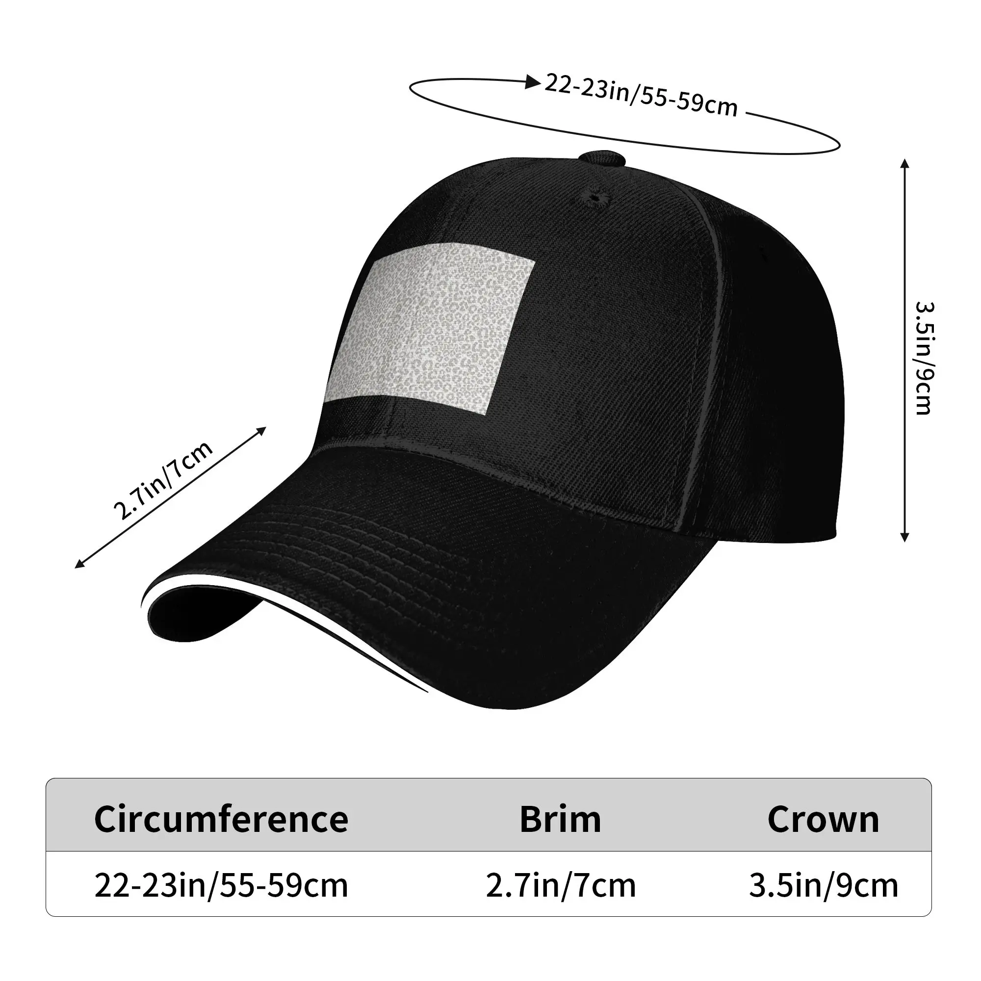 Light Leopard Pattern Cap Casual Baseball Caps Adjustable Hat Hip Hop Summer Unisex Baseball Hats Customizable