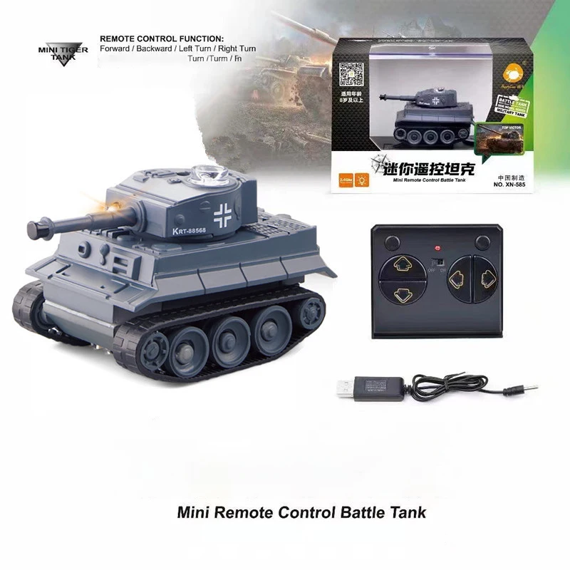 RC Car Mini Tank Toys Truck 2.4G Vehicle Model Remote Control Military Main Battle Electric Hobby Toys For Children Boys Gifts A