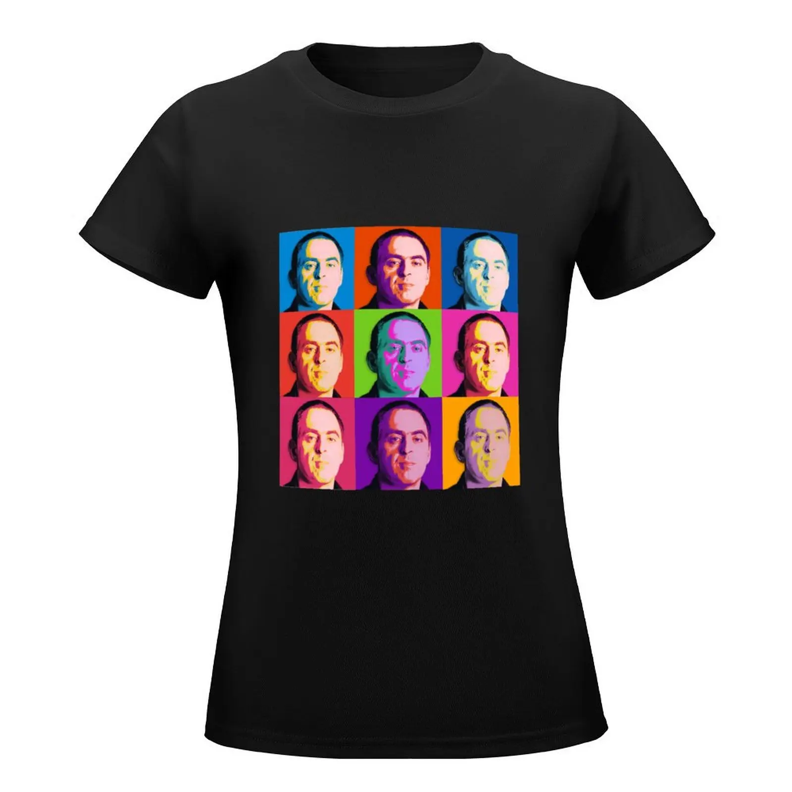 Snooker - Ronnie O'Sullivan by Andy Warhol - Pop Art T-Shirt plus size tops tees Woman clothing