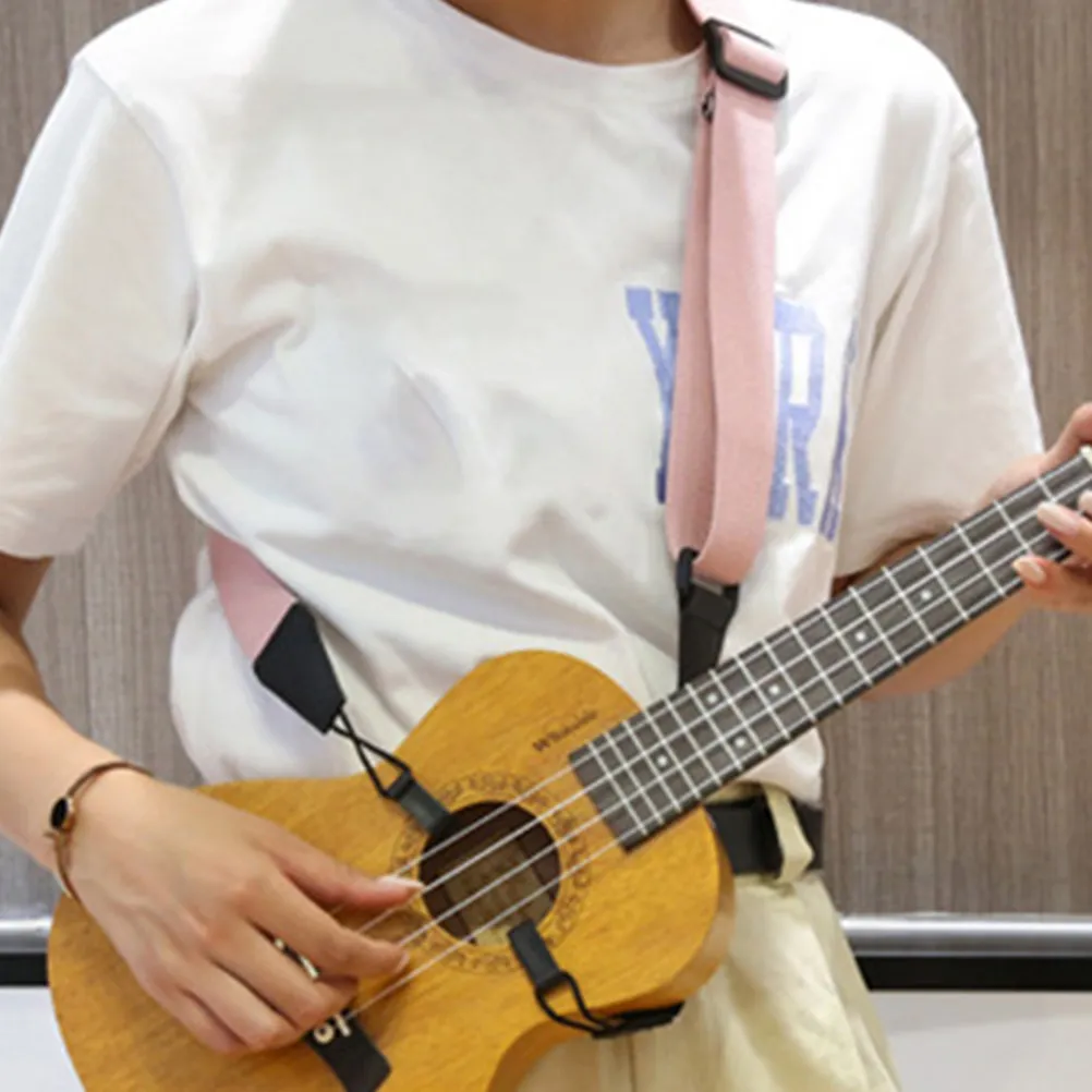 Ukulele Strap Punch Free Adjustable Thick Shoulder Belt Lightweight for Acoustic Electric Guitar