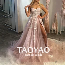 Modern A-Line Evening Dresses Sweetheart Glitter Strapless Applique Wedding Dress Party Dresses Prom Dress Vestidos De Fiesta