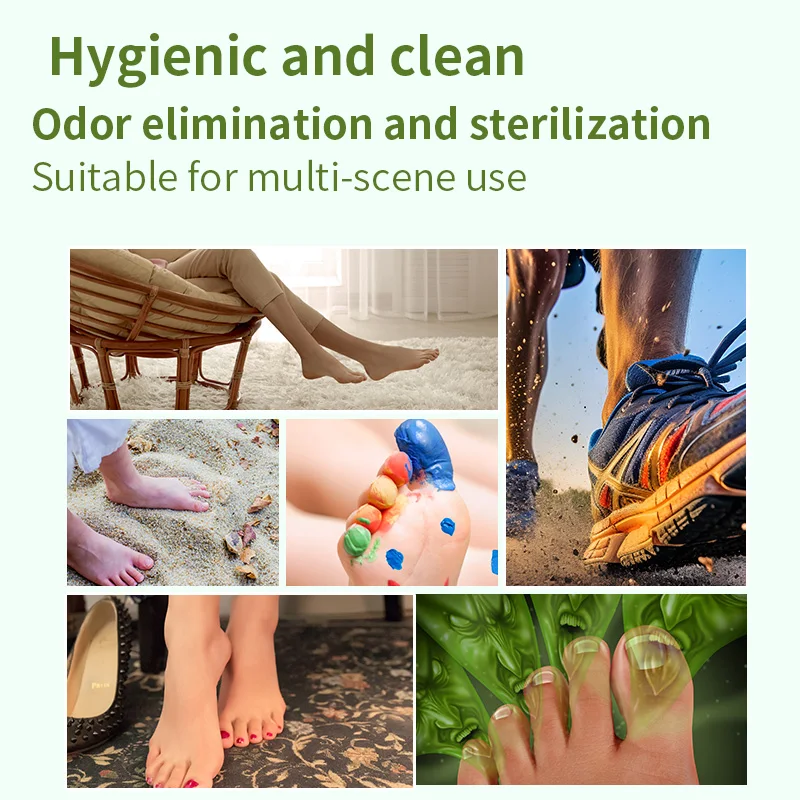 مناديل مبللة للقدم بدون شطف، 30 قطعة، مضادة للبكتيريا وإزالة الروائح الكريهة، تحديث سريع للسفر