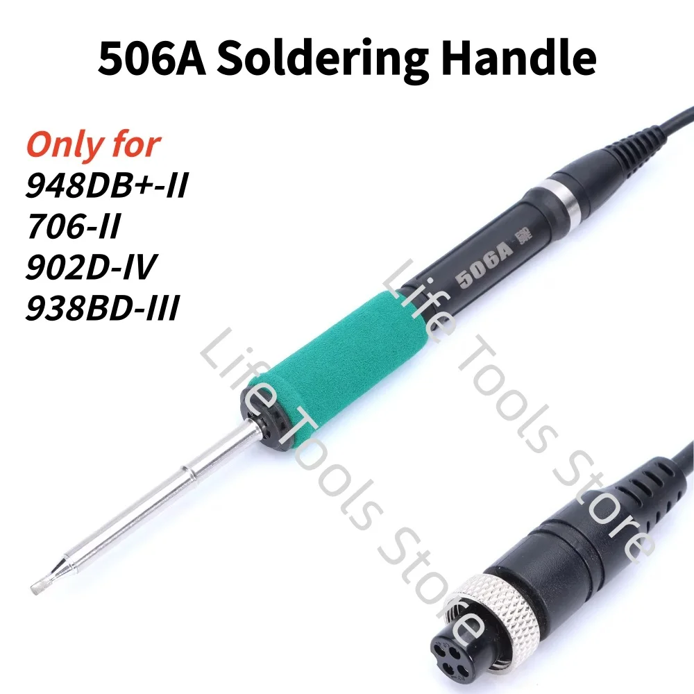 506A Handle with 4-hole T12 Soldering Tip for YIHUA/WEP/Silverflo 948DB+-II 706-II 902D-IV 938BD-III Soldering Iron Station