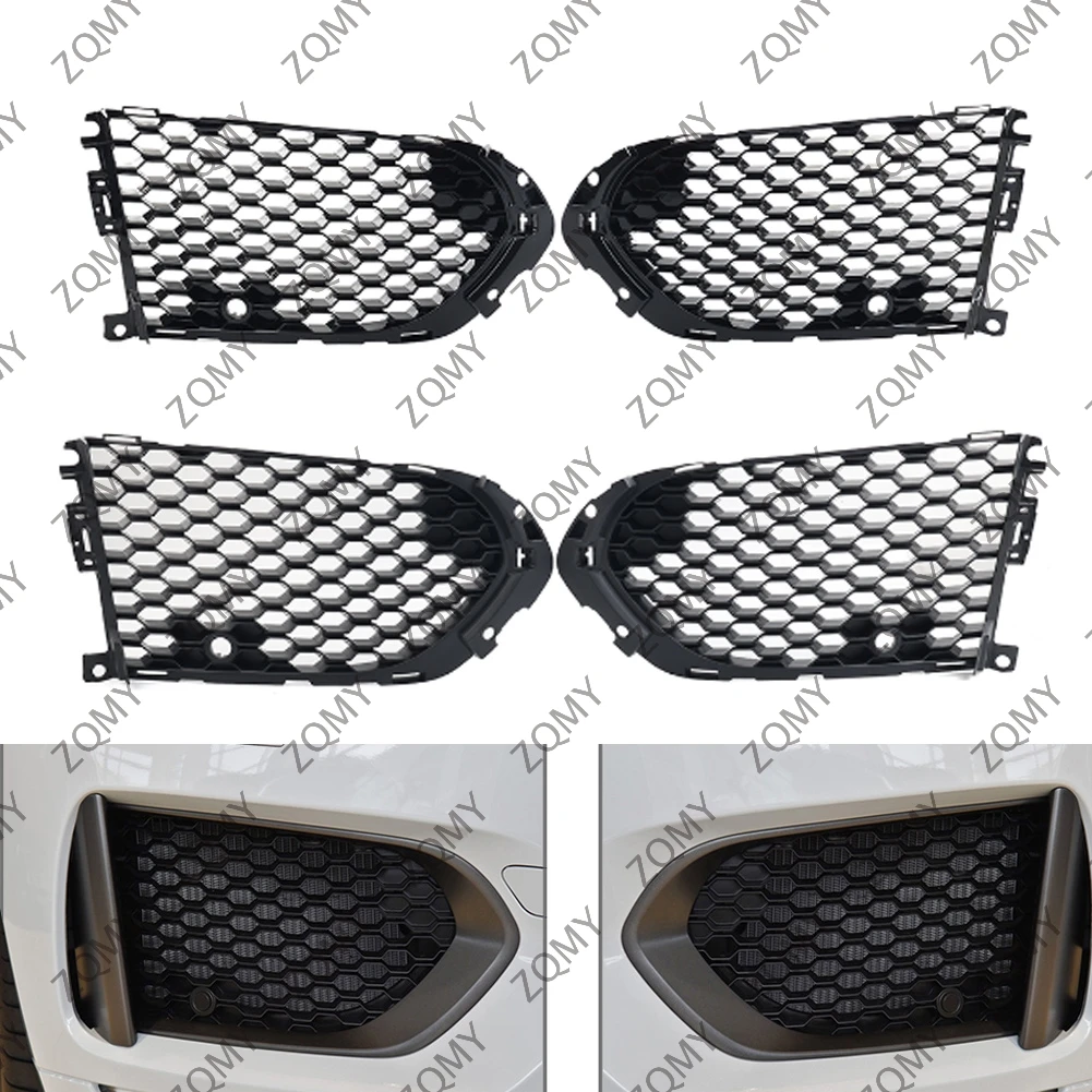 

Car Opened Mesh Front Bumper Fog Light Lamp Grill Grille With PDC For Jaguar F-Pace 2016 2017 2018 2019 2020