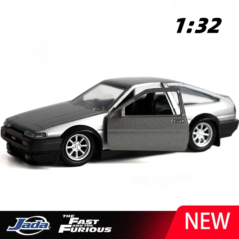 

JADA 1:32 Initial D TRUENO AE86 1986, легкосплавный автомобиль, литье под давлением и игрушечный транспорт, модель автомобиля, миниатюрная масштабная модель автомобиля для детей