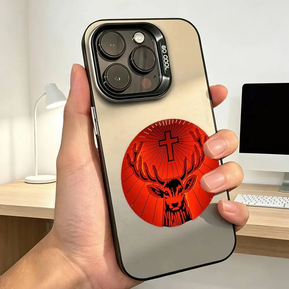 Classic Brand Jagermeister LOGO Phone Case For iPhone 17,16,15,14,13,12,11 Plus,Pro Max,XS,Colorful Silver Black Cover Gift