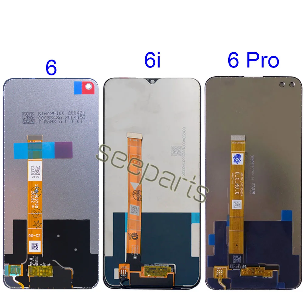 High Quality For OPPO Realme 6 Pro LCD Display Touch Panel Screen Sensor Assembly For Realme 6i LCD Replacement Screen