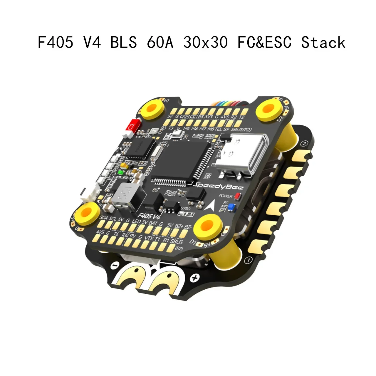 

Контроллер полета SpeedyBee F405 V4 BLS 60A 30x30 FC&ESC Stack F405 BLS 60A 4in1 ESC