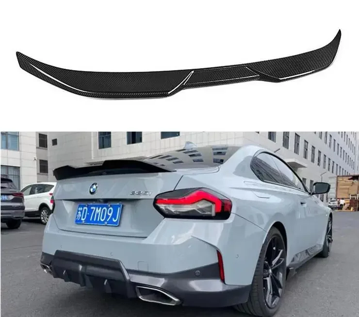 For BMW 2 Series G42 M235i M240i Coupe 2022 2023 Rear Wing Lip Tail Trunk Spoilers Real Carbon Fiber MP Style