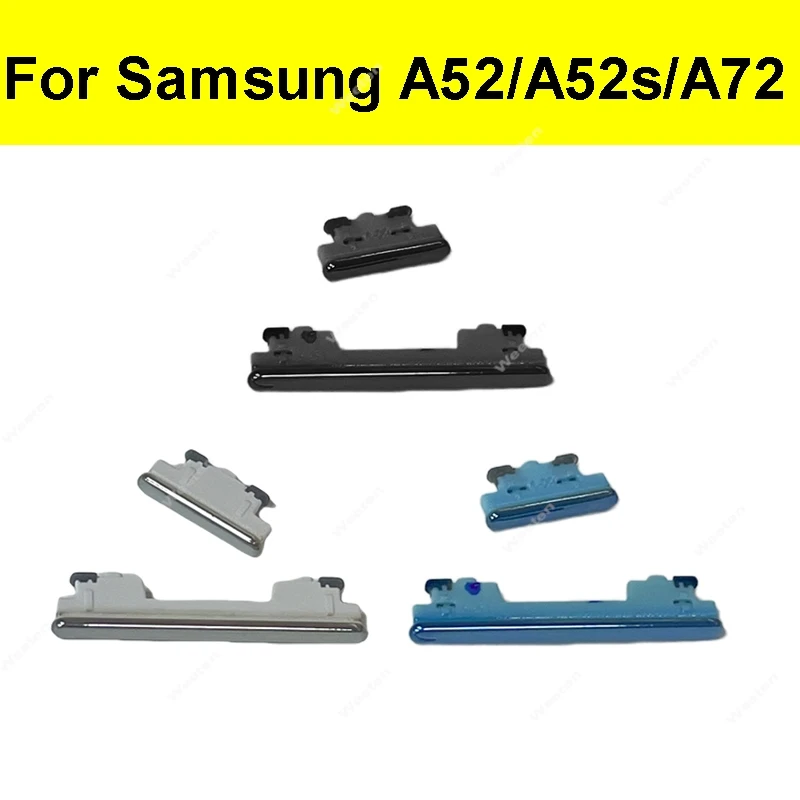 Side Power Volume Buttons For Samsung Galaxy A52 4G A525F A52 5G A526B A52s A72 A725F Power On Off Volume Up Down Buttons Keys