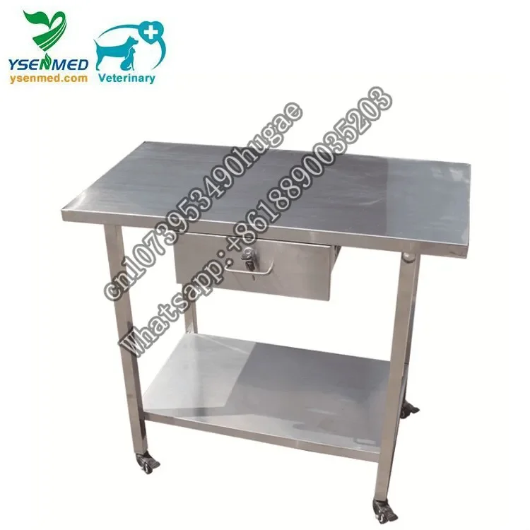 YSVET2103 Ysenmed pet clinic medical treatment bed stainless steel treatment table price animal vet consultation table