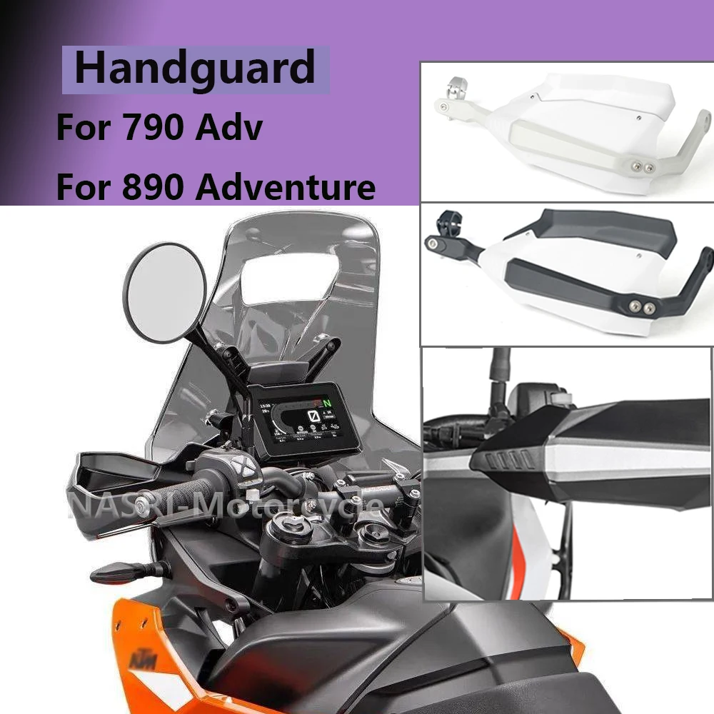 

Motorcycle Hand Guard Wind Deflector Handlebar Handguard Protector Brush Bar Kit For 790ADV 890ADV 790 890 ADV Adventure