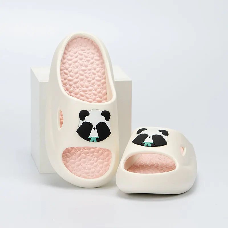 Thick Bottom Cloud Slippers Women Lovely Cartoon Panda Platform Slides Woman Comfortable Soft Sole Non-Slip Beach Shoes Sandals