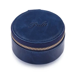 PULA High Grade PU Leather Portable Earphone Case Earbud Cable Carry Storage Box Bluetooth Headset Bags Accessories