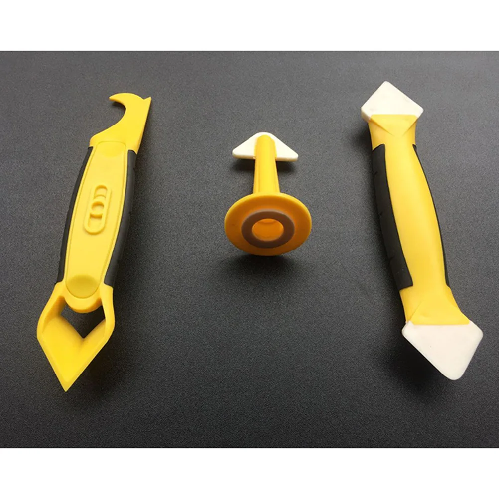 

3pcs Caulking Tool Set Sealant Finishing Tools Reseal Sink Bath Shower Kitchen Reusable Sealant Shaper Scraper Remover For