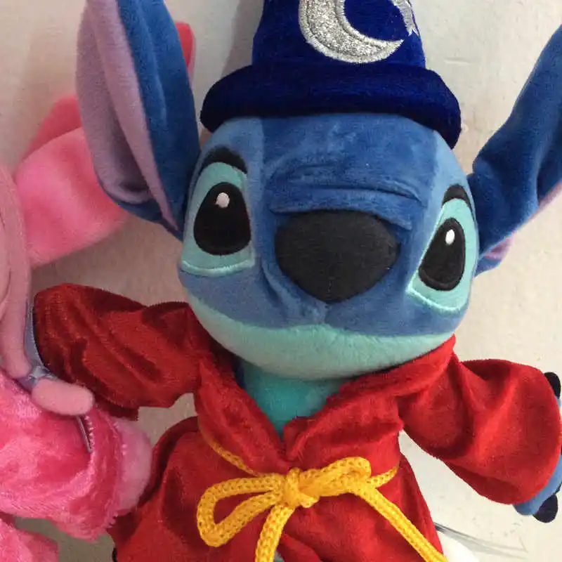 25cm Disney Lilo&Stitch Magician Couple Plush Toy Doll Stitch Disney Plush Toy Cartoon Angel Girl Cute Anime Doll Christmas Gift