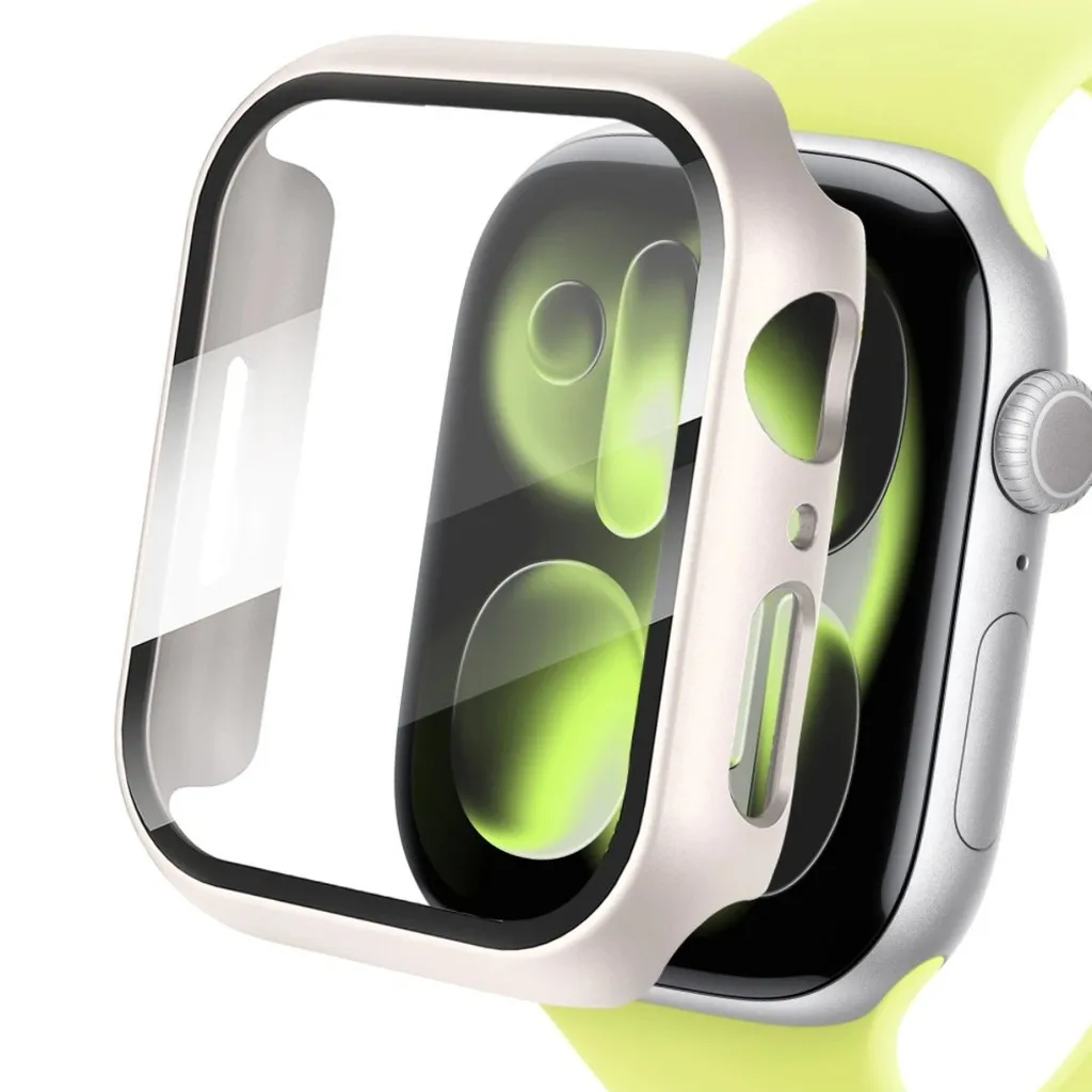 Tempered Glass+ Screen Protector Cover for Apple Watch Ultra3 2 49mm PC Cover for IWatch Series 11/10/9/8/7/6/5/4/3/2/1 40/44mm