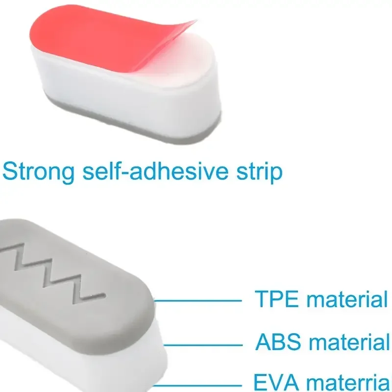 4pcs Toilet Seat Bumper, Bidet Seat Bumpers With Strong Buffer And Adhesive Function For Bidet Attachment, Keep Your Toilet Seat image 5