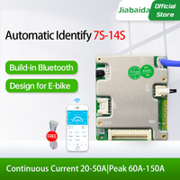 JiaBaiDa Automized Identify 7s-14s 7S 8S 9S 10S 11S 12S 13S 14S 20A 30A LFP NMC Smart BMS 24V 36V 48V Battery Management System