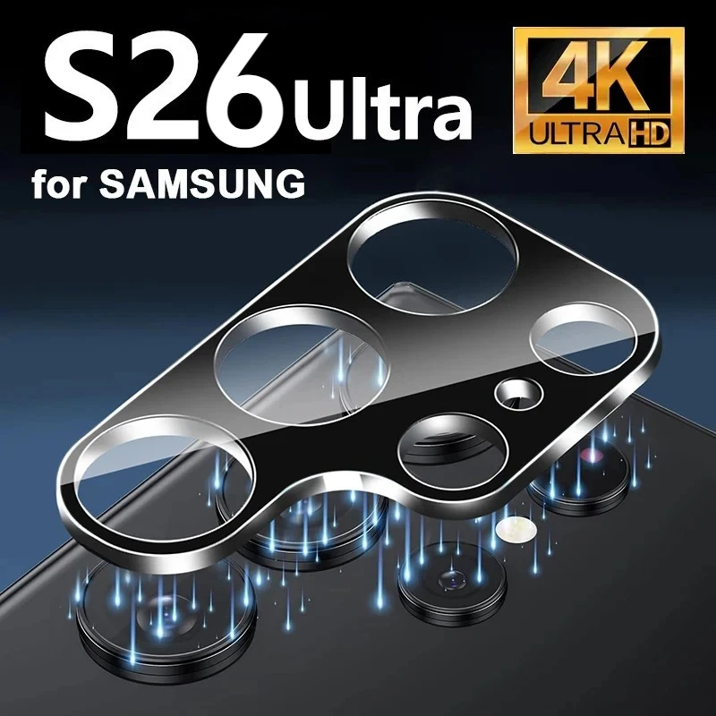 

1-5 шт. изогнутых защитных стекол для камеры Samsung S26 Ultra S25 S24 Plus A57 A17 A56, полноэкранная защита от царапин, закаленное стекло