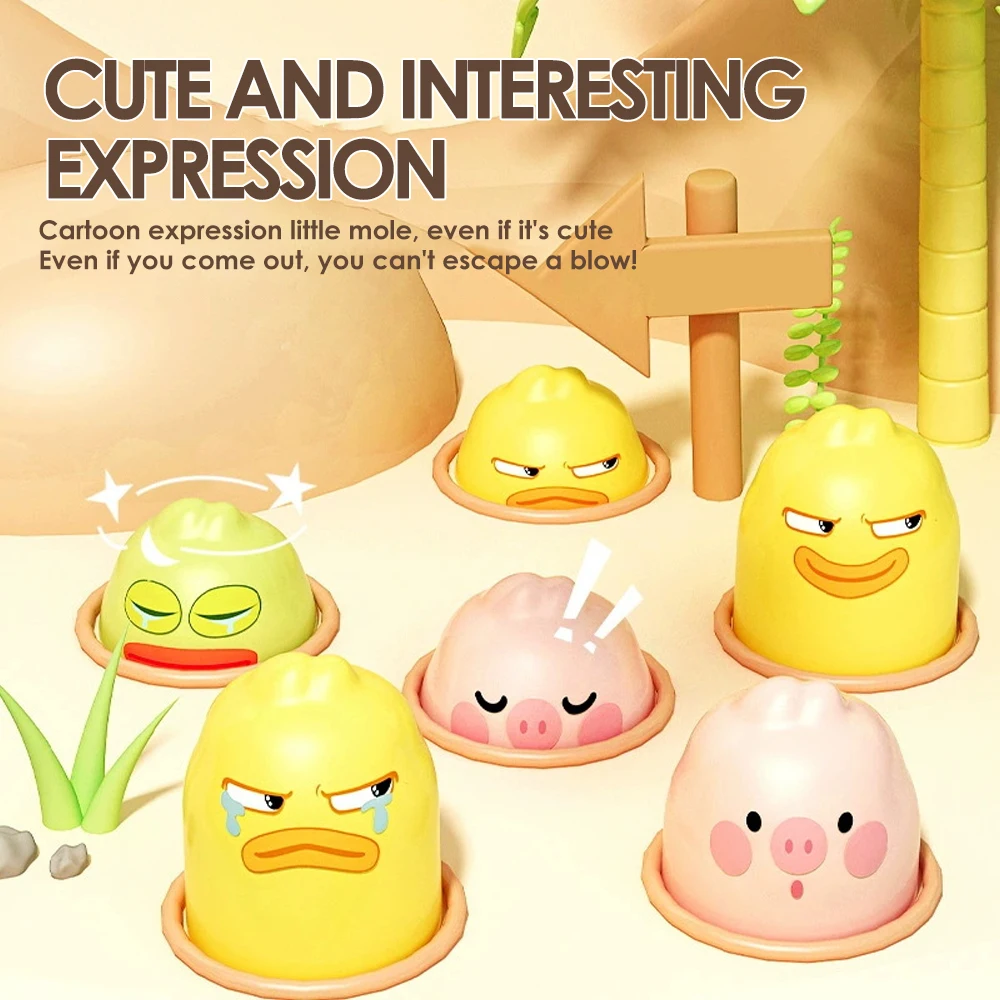 인터랙티브 남녀 공용 장난감 오리 두더지 잡기 게임 망치 두드리기 인지 발달 장난감