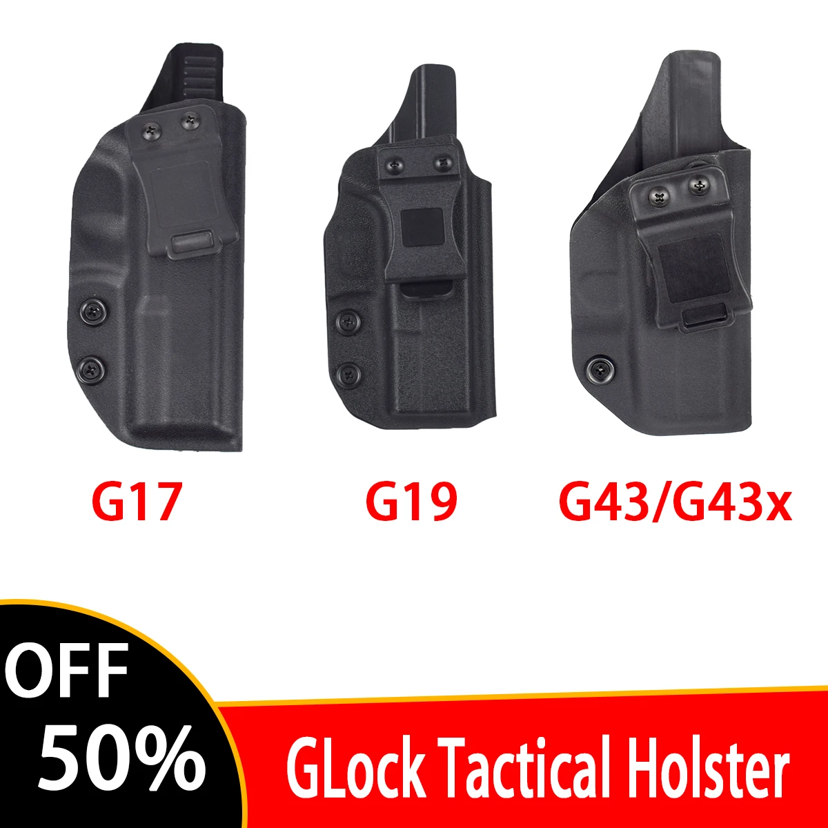 

Tactical Glock 17 19 22 26 31 43 43X Inside Waistband Concealed Carry Gun Holster Custom Belt Clip For Taurus G2c p365 Colt1911