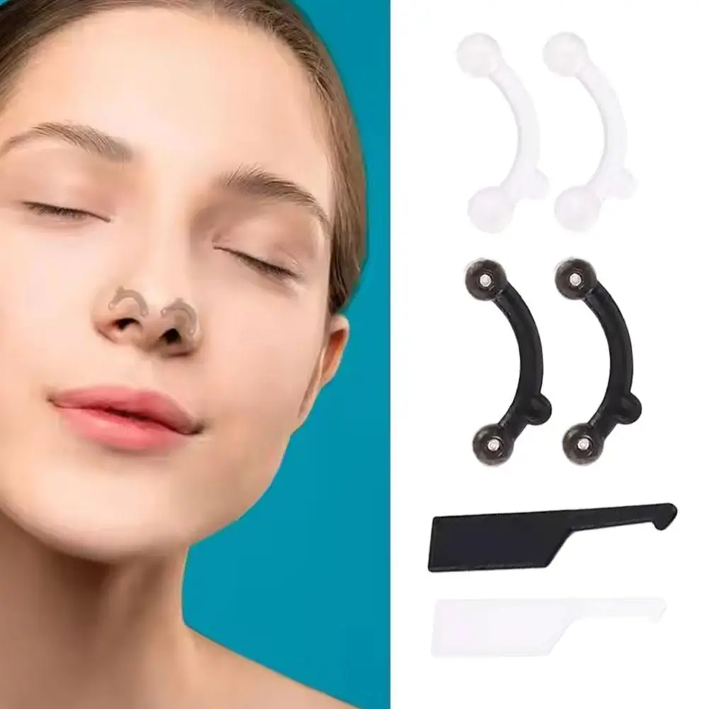Clip de levage du nez en Silicone, Inserts de levage du nez, outils de beauté du nez Invisible, dispositif de beauté amincissant