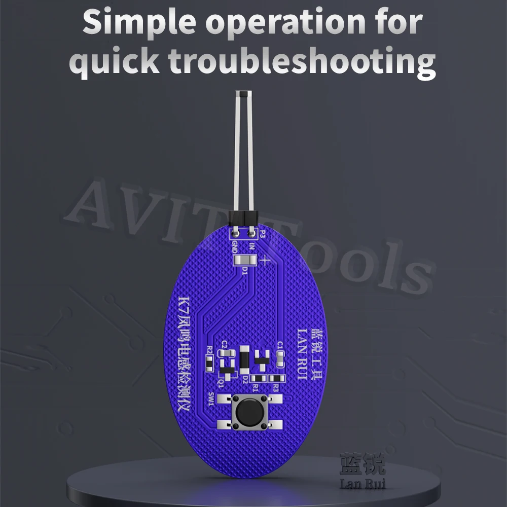 Lanrui K7 Motherboard Coil Tester Inductor Detector Tool for PC Repair Electromagnetic Induction Quick Fault Check