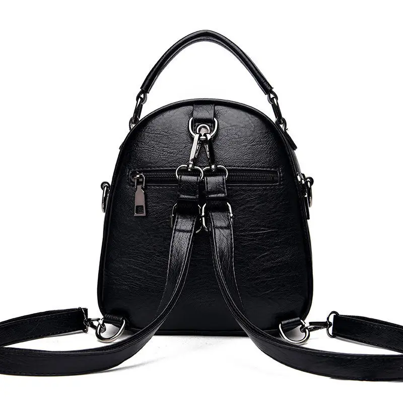 Pu Soft Leather One Shoulder Two Shoulders Bag Female 2023 New Versatile Large Capacity Multifunctional