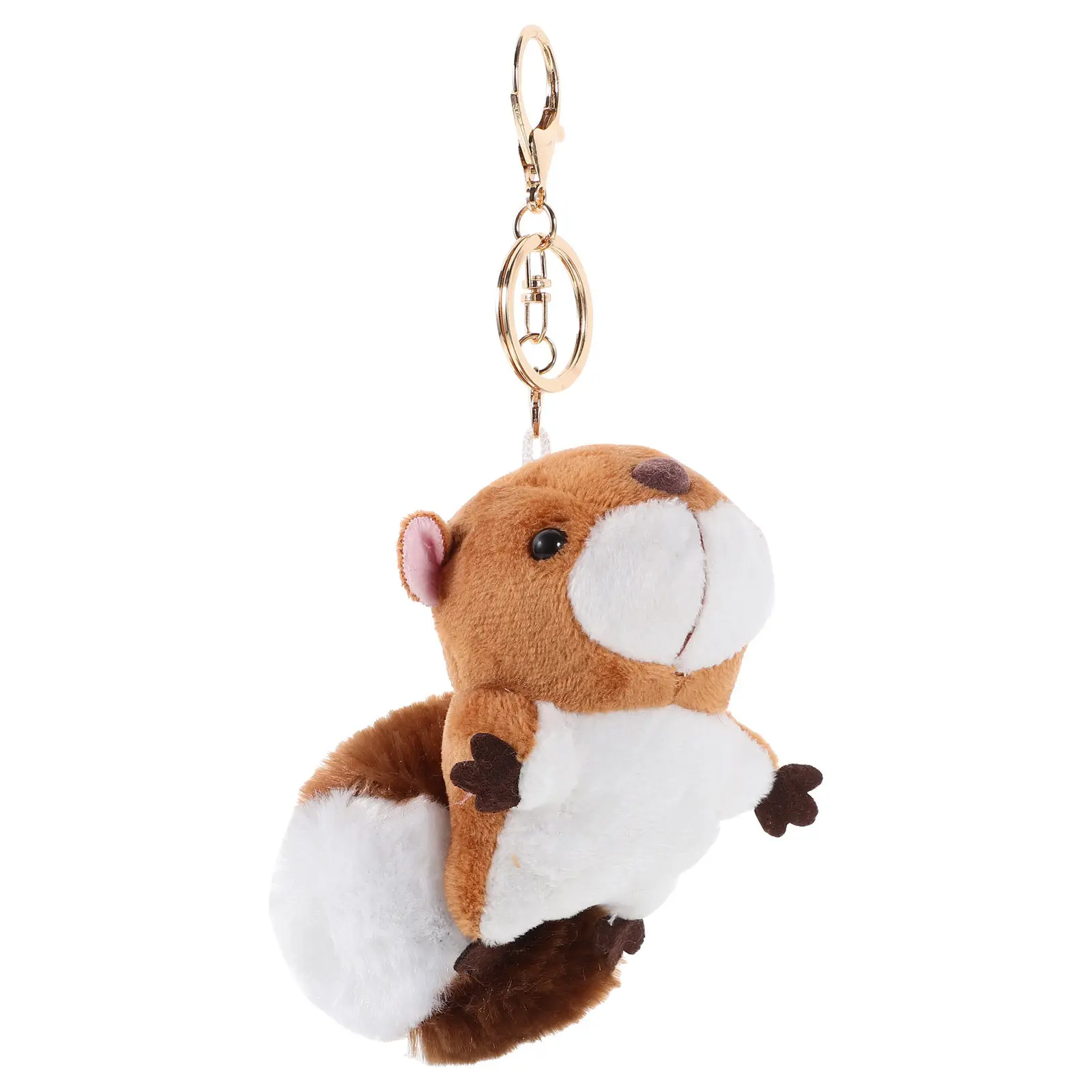 

Брелок-белка: Элегантный брелок для ключей в виде животного, гладкая отделка, компактный размер, подвеска для сумки/рюкзака, брелок для ключей для женщин и подростков, идея подарка