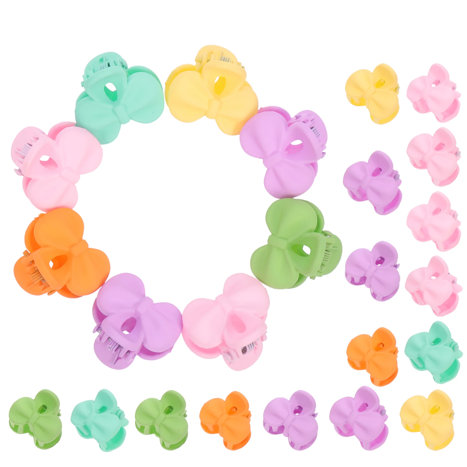 

20 Pcs Small Claw Clips Girls Accessories Tiny Jaw Hair Clips for Kids Resin Iron Material Easy Styling Daily Use Hair