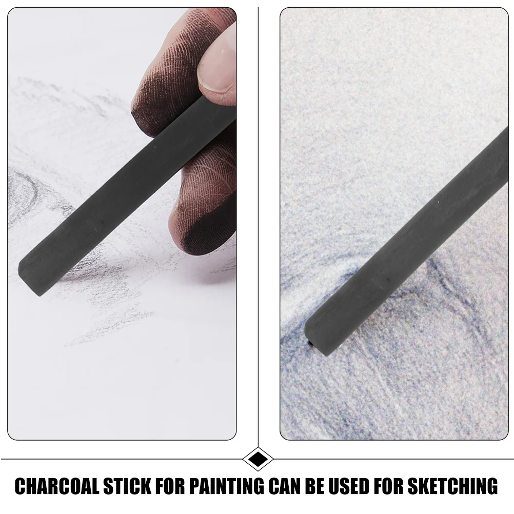 

25Pcs Sketching Charcoal Sticks Professional Durable Compressed Charcoal for Painting Drawing Hobbyist Artist Use