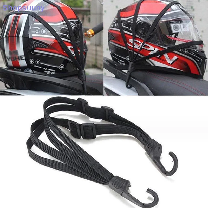 [SU]Motorcycle Helmet Net Luggage Straps Motorcycle Accessories Hooks Helmet Straps Retractable Helmet Rope Fixed Strap Net Belt