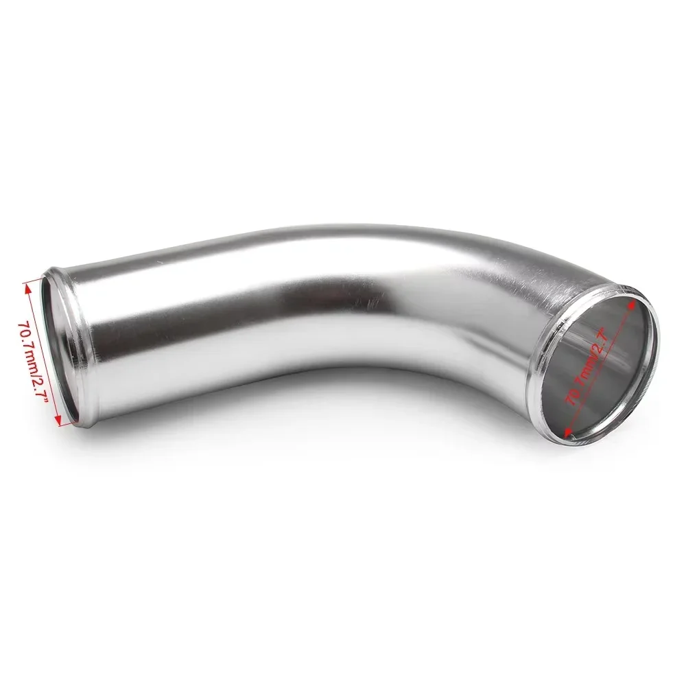 Meio conjunto de tubo intercooler de liga de alumínio de alta qualidade para ford 2011-2016 6.7l peças de entradas de ar prata preto vermelho IP-1002