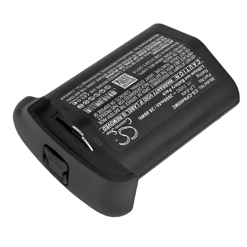 Camera 2600mAh /28.86Wh Battery For Canon：LP-E4N EOS-1D MarkIII  EOS-1D Mark IV  EOS-1Ds Mark III  580EX-II  580EX  550EX  540EX