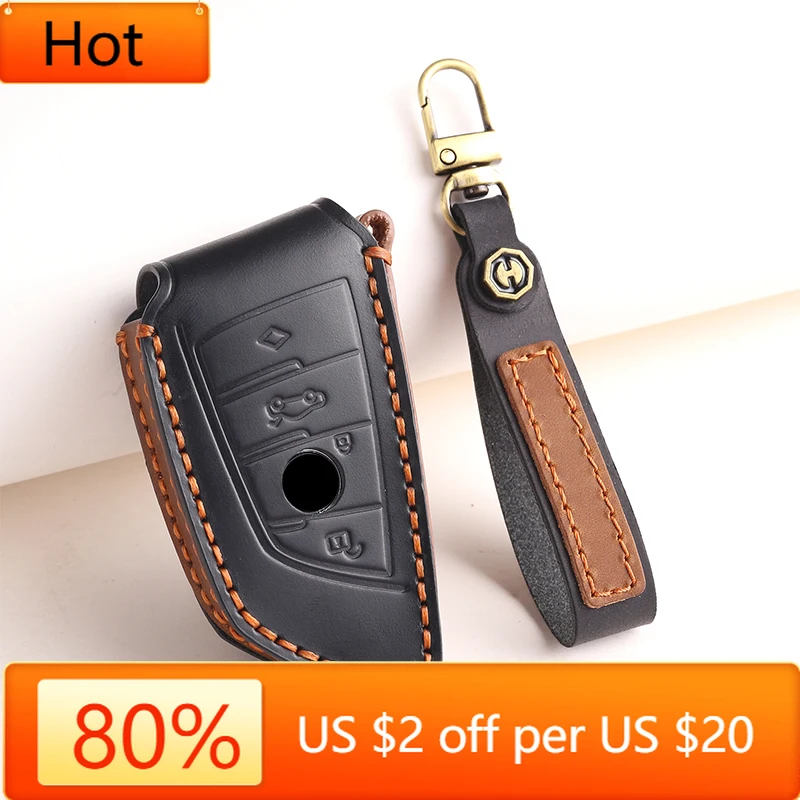 

Внутренние молдинги с 4 кнопками, кожаный чехол для ключей автомобиля Rmote для BMW X1 X3 X4 X5 F15 X6 F16 G30 7 серии G11 F48 F39 520 525 f3