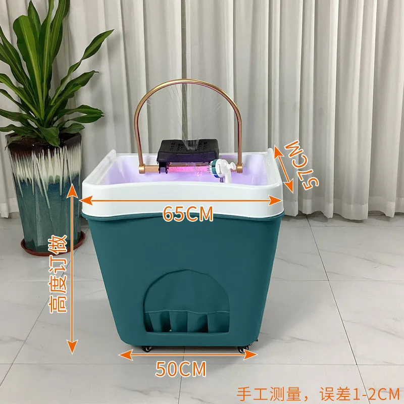 A Mobile shampoo basin, head treatment machine, health center supporting massage bed