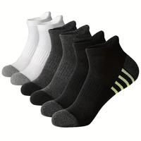 6 pairs of men's summer oversized sports socks, casual and versatile, comfortable and durable, suitable for various sports occas