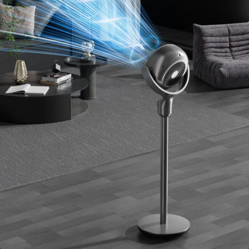 

New Electric Fans Air Turbine Circulation Fan Floor Fan Adjustable Height Shaking Head Multi-gear Adjustment Silent Fan Cooling