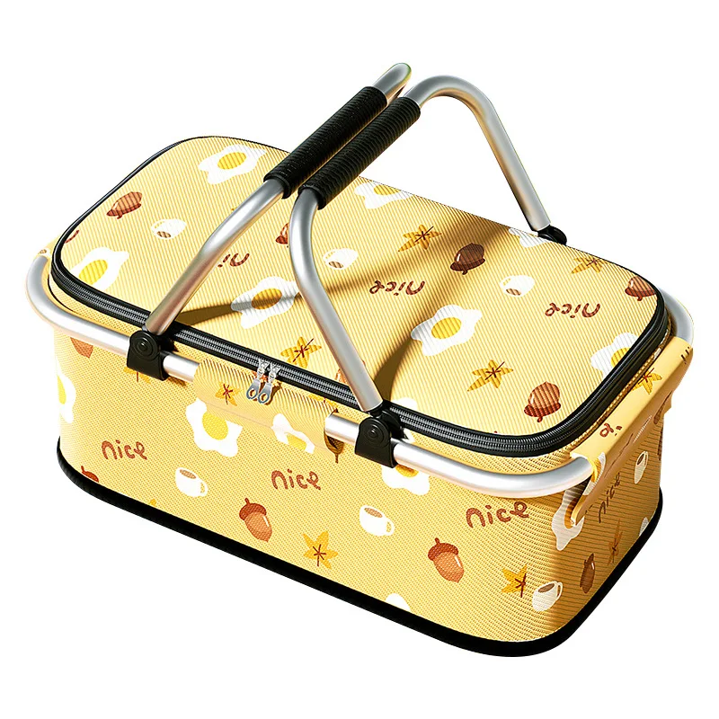 

LTT outdoor picnic with lid incubator folding portable portable basket large capacity