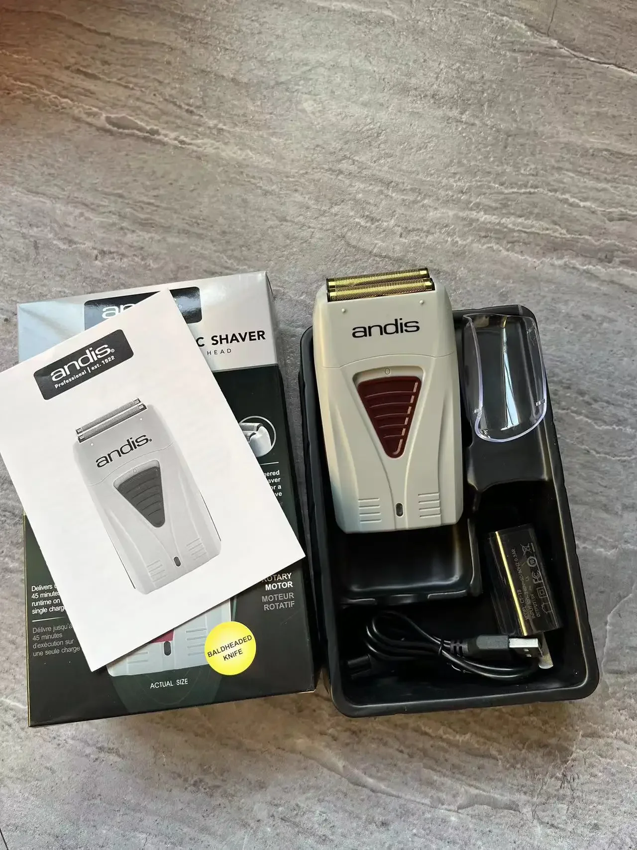 ماكينة حلاقة كهربائية أصلية TS1 andis 17170 لتنظيف الشعر للرجال ماكينة حلاقة أصلع اللحية #4