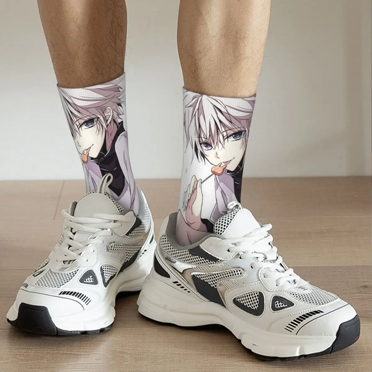 Autumn Winter Harajuku Unisex Anime Hunter X Hunter Cartoon Socks Killua Zoldyck Breathable Skateboard Socks