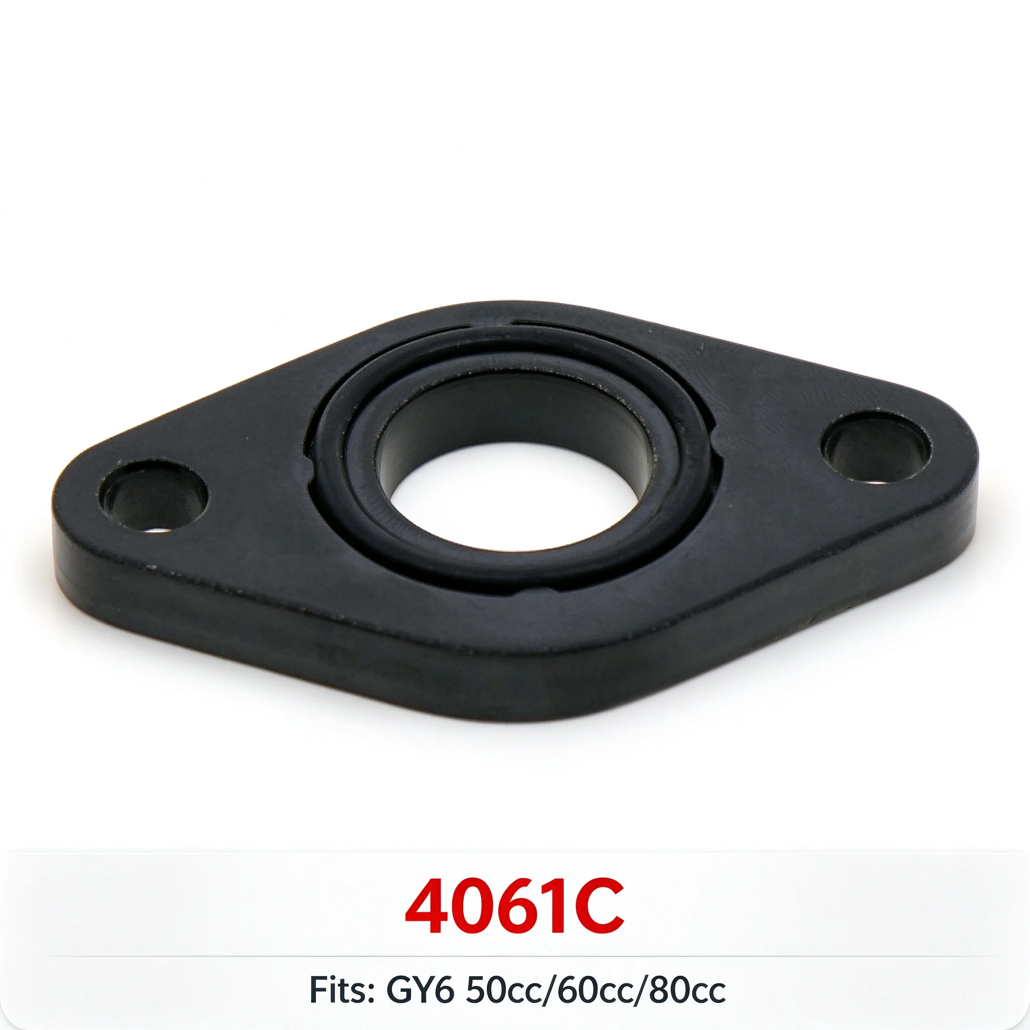 For GY6 50cc 60cc 80cc Intake Manifold Insulator Gasket 17mm 45mm Mounting Holes Chinese Scooter Moped ATV Parts