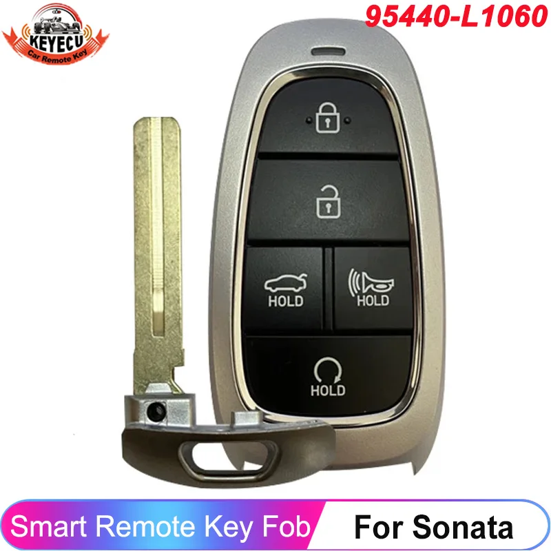 

KEYECU OEM 95440-L1060 Original For 2019 2020 2021 Hyundai Sonata 5 Button Smart Key Fob FCC ID: TQ8-FOB-4F27 Keyless Go Remote