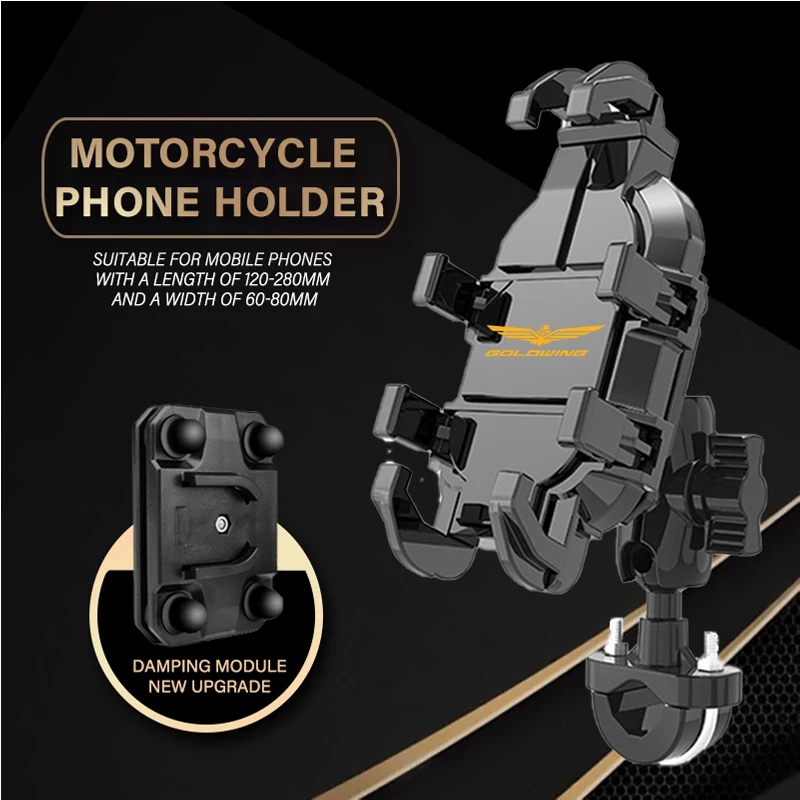 

Для Y Goldwing 1800 GL1800 GOLDWING 1800 2006-2024 2025 логотип держатель мобильного телефона GPS подставка кронштейн аксессуары для мотоциклов