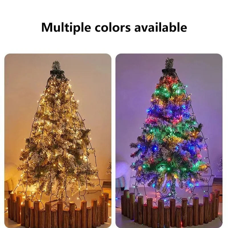 LED أضواء عيد الميلاد عطلة سلسلة أضواء شلال ضوء 1.5 متر/2 متر/3 متر السنة الجديدة جارلاند سلسلة الديكور لحديقة الفناء